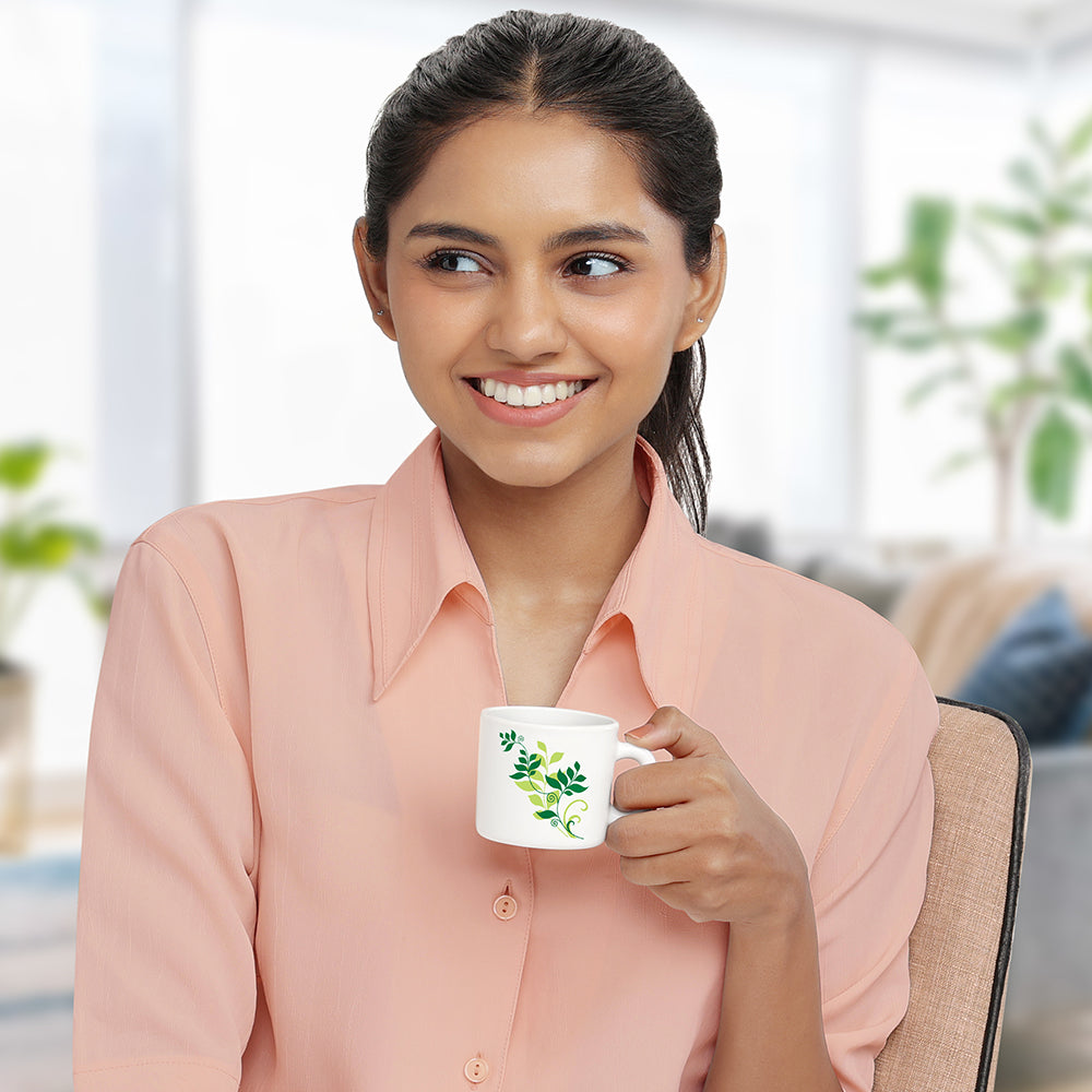 Borosil Larah Fern Mug Set