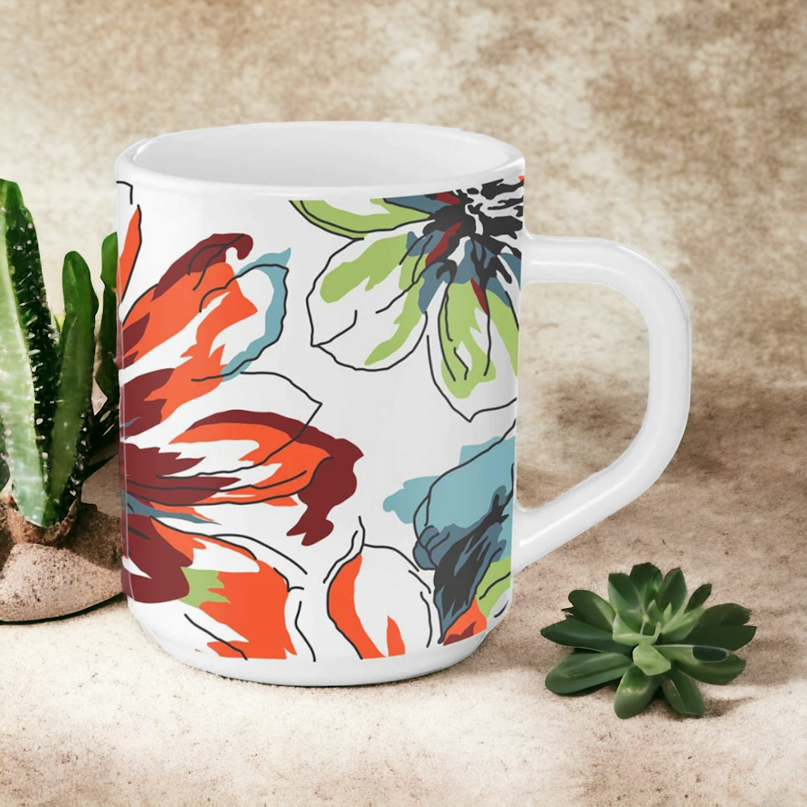 Borosil Larah Bali Mug Set of 2, 240ml