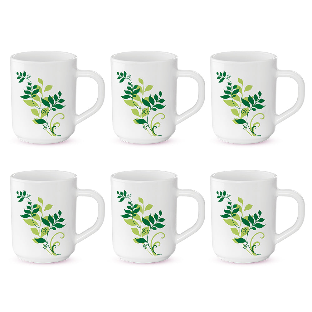 Borosil Larah Fern Mug Set