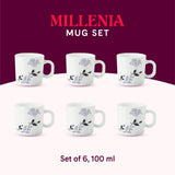 Borosil Larah Millenia Mug Set