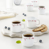 Borosil Larah Verona Mug Set, 6 x 180ml