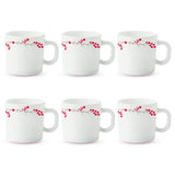 Borosil Larah Verona Mug Set, 6 x 180ml