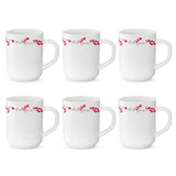 Borosil Larah Verona Mug Set, 6 x 180ml