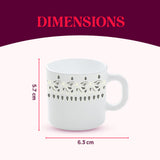 Borosil Larah Ora Gold Mug Set