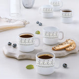 Borosil Larah Ora Gold Mug Set