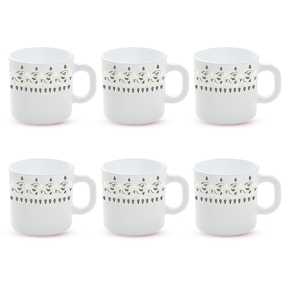 Borosil Larah Ora Gold Mug Set