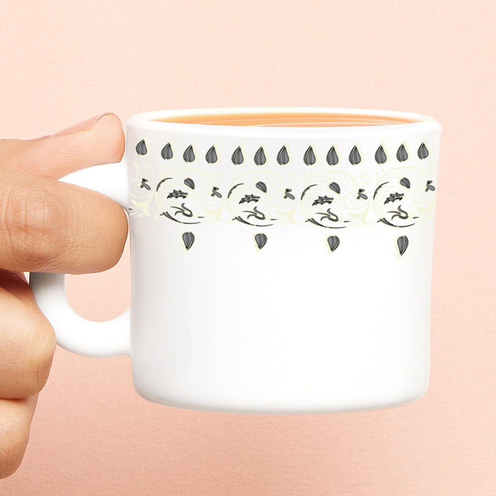 Borosil Larah Ora Gold Mug Set
