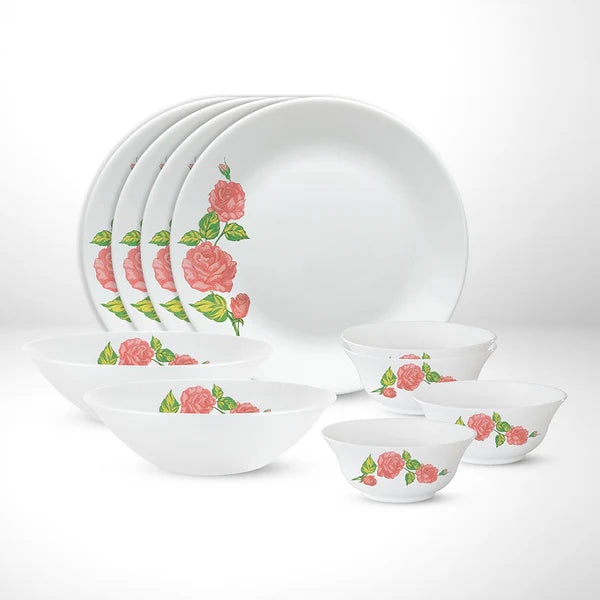 Borosil Larah Rose Gold Dinner Set, 13 pc