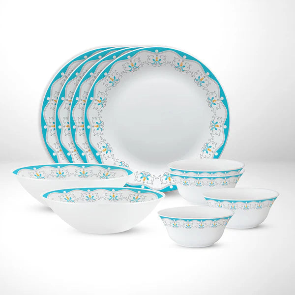Borosil bLarah Royal Jade Dinner Set, 19 pc