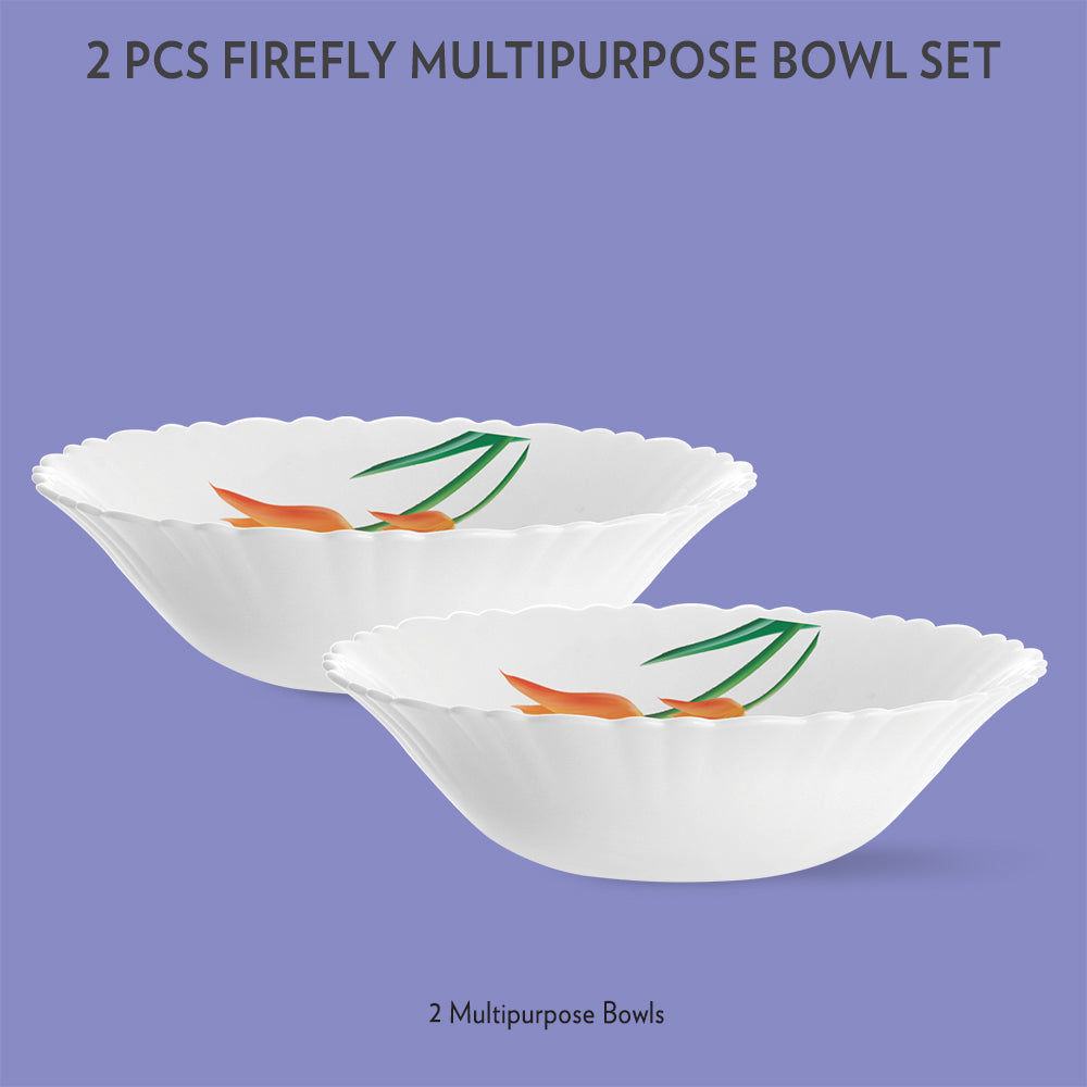 Borosil Firefly Multipurpose Bowl, 2 pc