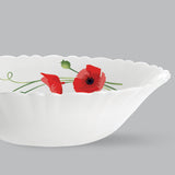 Borosil Red Carnation Multipurpose Bowl, 2 pc Set