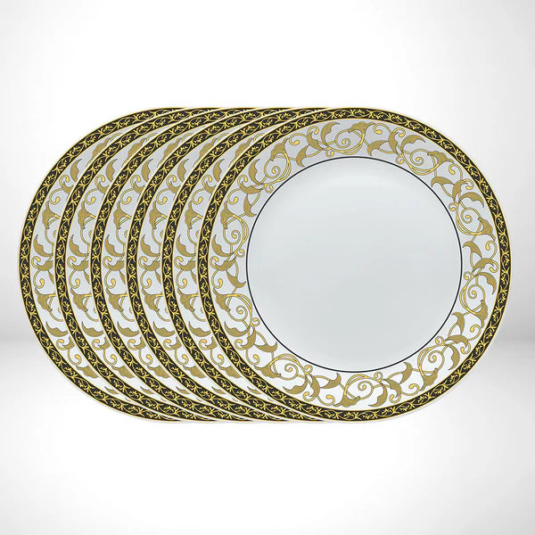 Borosil Larah Royale Quarter Plates, 6 pc Set