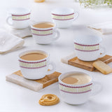 Borosil Larah Elega Cup Set of 6, 140ml