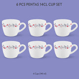 Borosil Larah Opalware Pentas Cup n Saucer