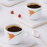Borosil Larah Firefly Cup Set of 6, 140ml