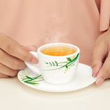Borosxil Larah Green Herbs Cup n Saucer Set