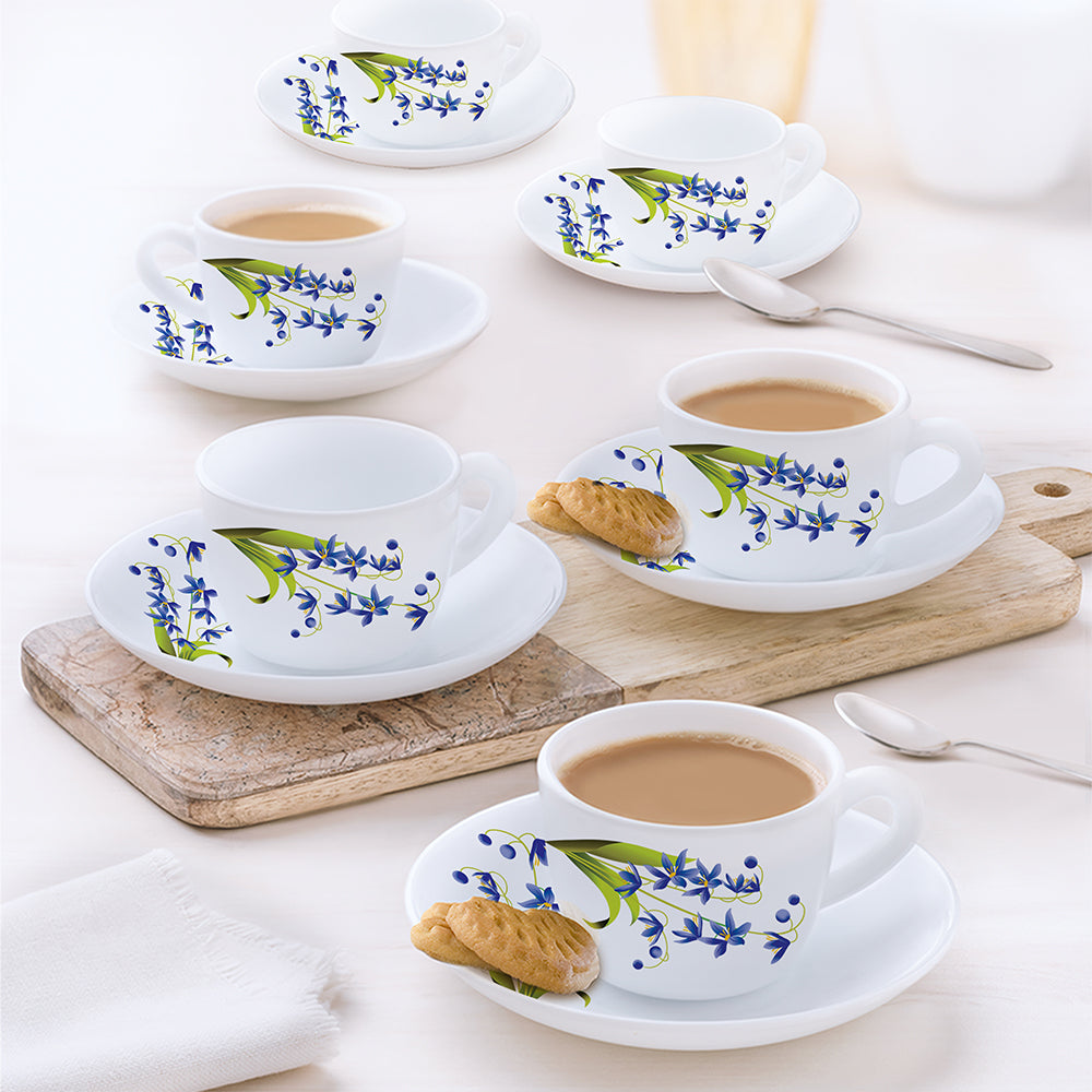 Borosil Larah Lavender Cup n Saucer Set