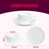 Borosil Larah Lavender Cup n Saucer Set