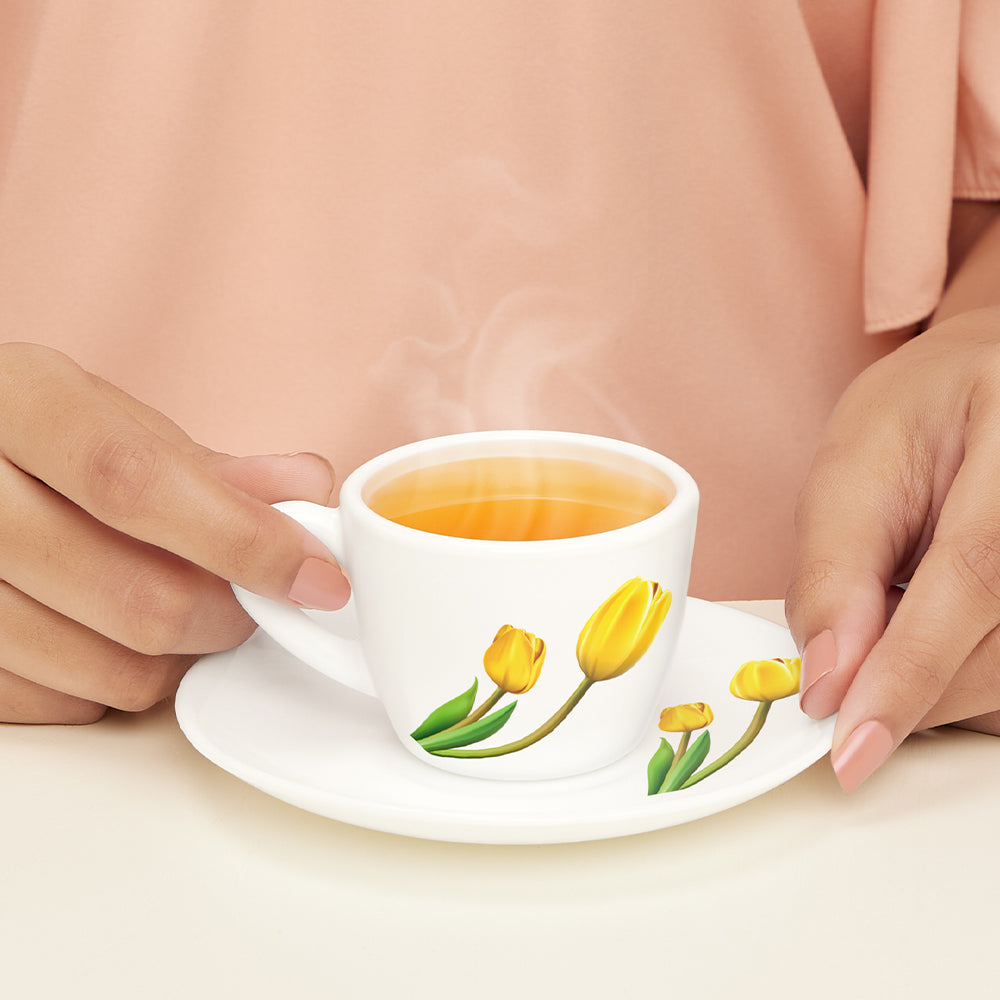 Borosil Larah Lyana Cup n Saucer Set