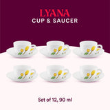 Borosil Larah Lyana Cup n Saucer Set