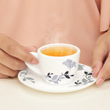 Borosil Larah Millenia Cup n Saucer Set  of 12, 140ml