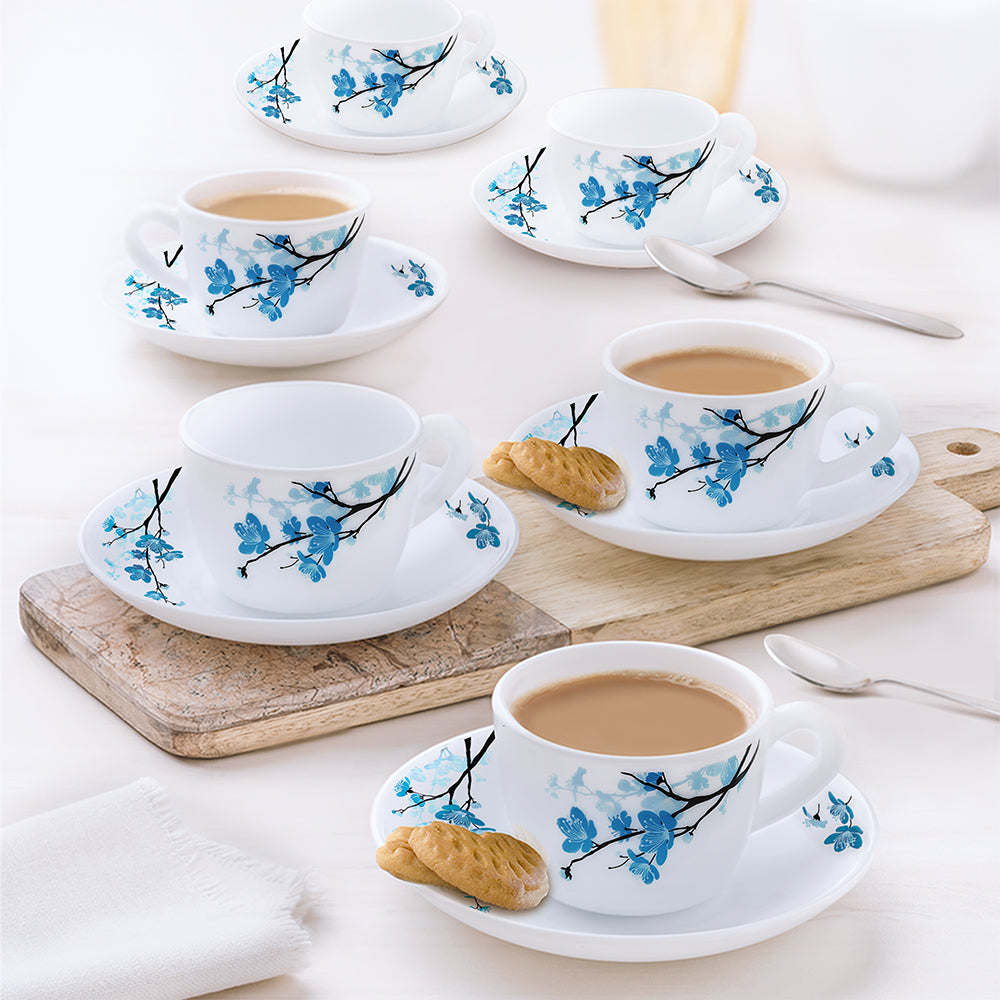 Borosil Larah Mimosa Cup n Saucer Set