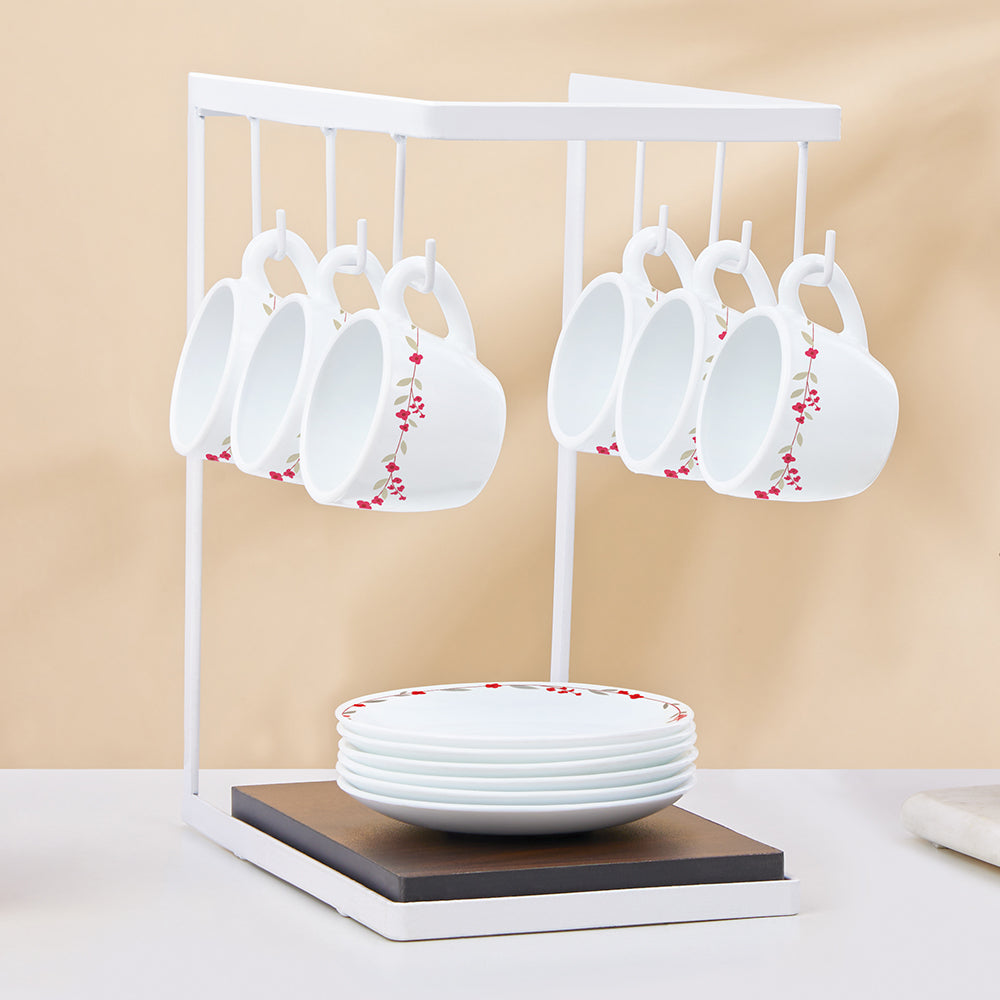 Borosil Larah Verona Cup n Saucer Set of 12, 140ml