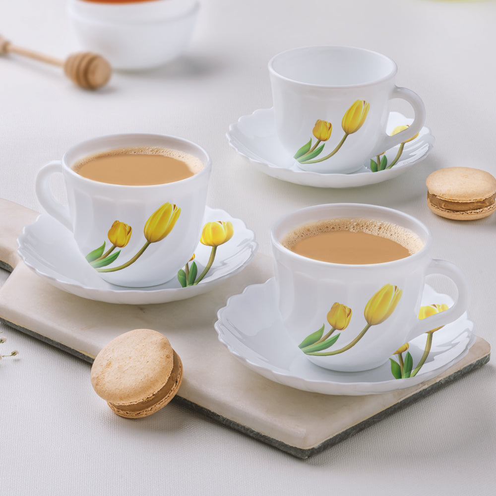 Borosil Larah Lyana Cup n Saucer Set