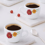 Borosil Larah Zinnia Cup Set  of 6, 140ml