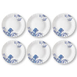 Borosil Larah Blue Cascade Full Plate Set, 6 pc