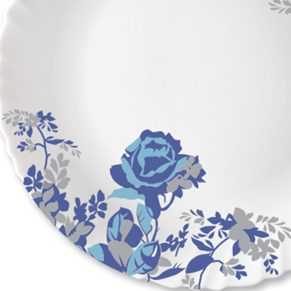 Borosil Larah Blue Cascade Full Plate Set, 6 pc