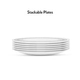Borosil Larah Classic Full Plate Set, 6 pc