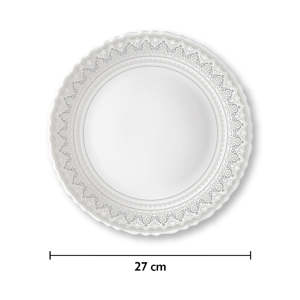 Borosil Larah Classic Full Plate Set, 6 pc