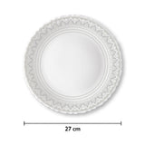 Borosil Larah Classic Full Plate Set, 6 pc