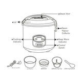 Borosil Pronto Deluxe II Electric Cooker 650W