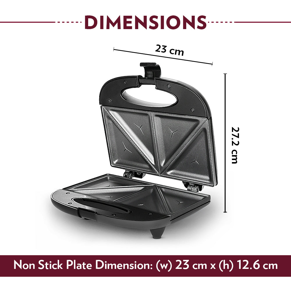 Borosil Klassy Sandwich Maker 800W