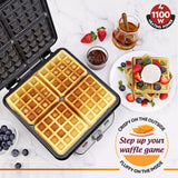 Borosil Jumbo Waffle Maker 1100W