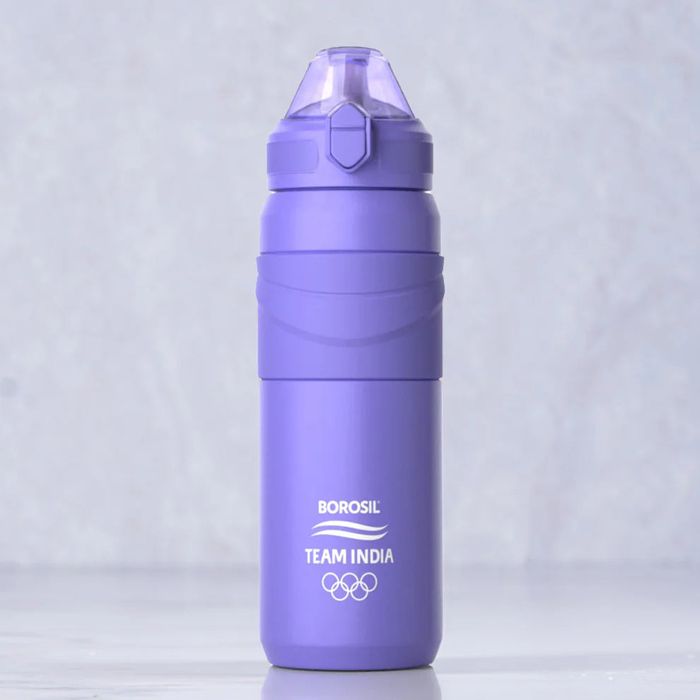 Borosil Adventure Double Wall Bottle, Black 560ml
