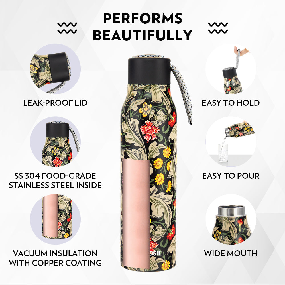 Borosil Aquasoul Vaccum Insulated Bottle 600Ml