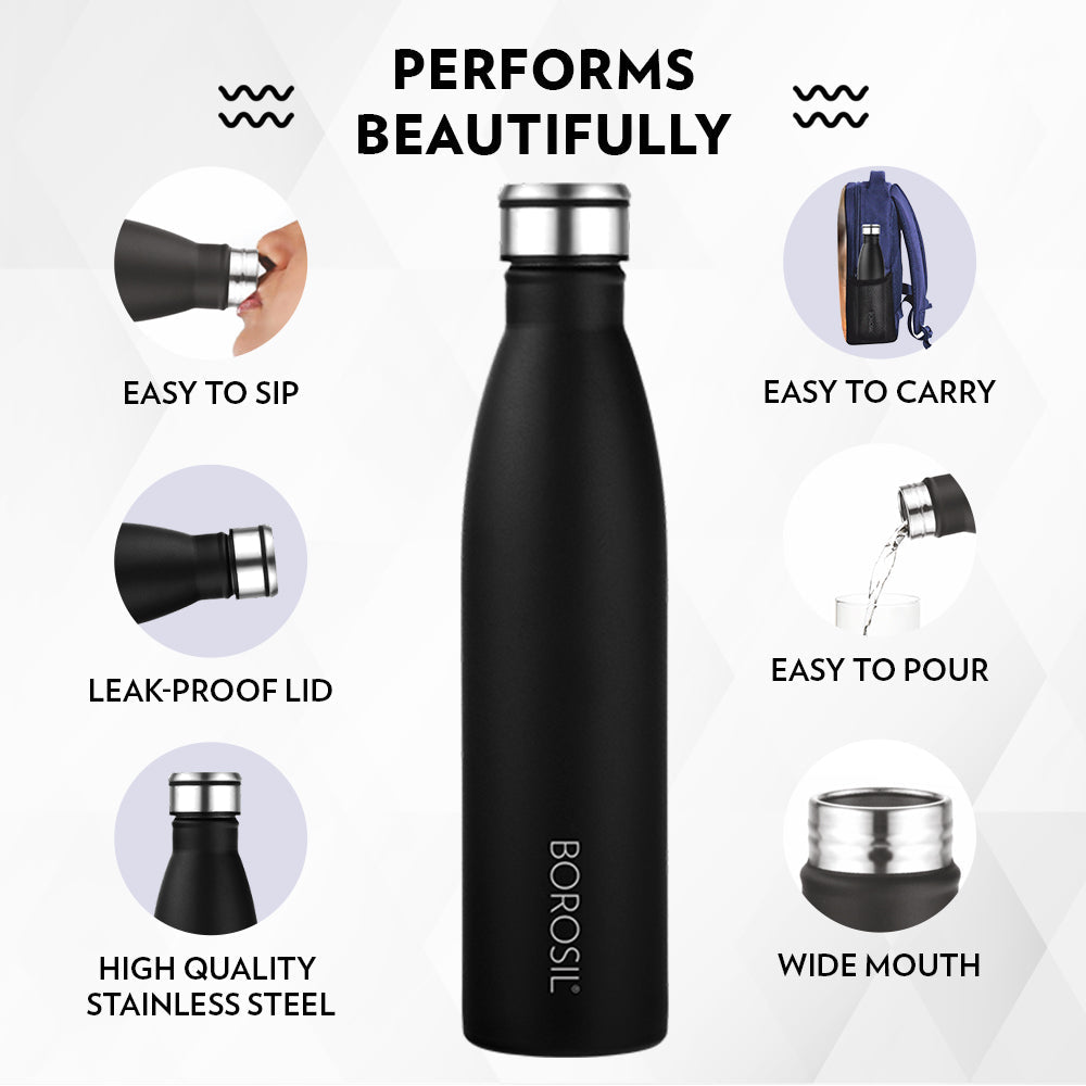 Borosil Fresh Single Wall Bottle 900ML