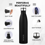 Borosil Fresh Single Wall Bottle 900ML