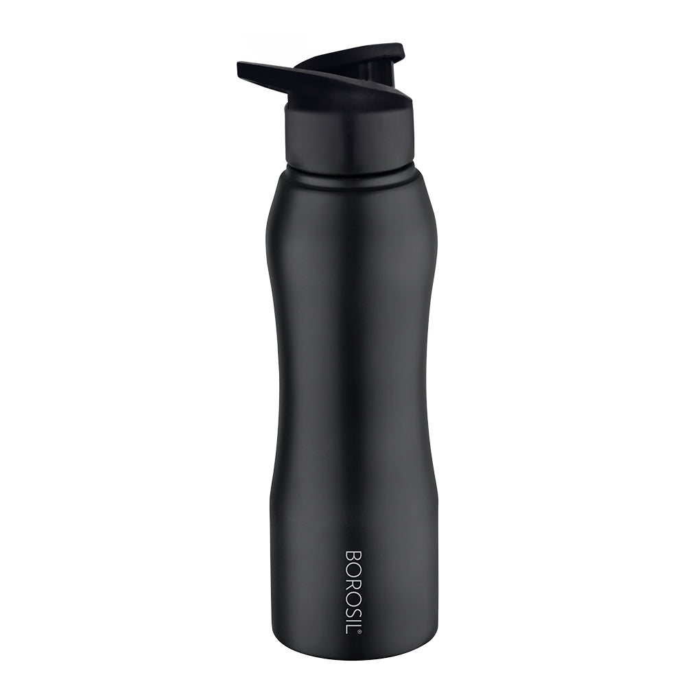 Borosil Grip n Sip Single Wall Bottle, Classic 750Ml