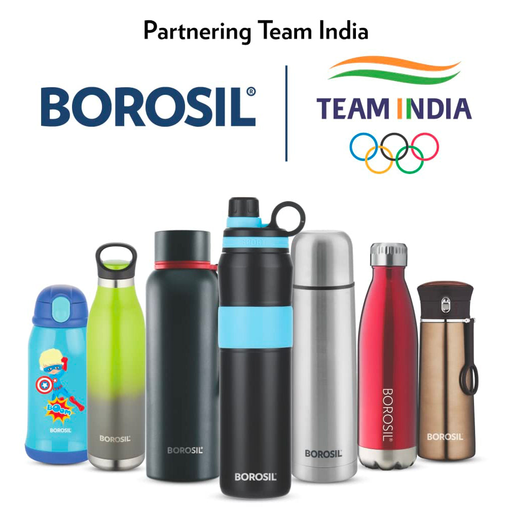 Borosil Grip n Sip Single Wall Bottle, Classic 750Ml