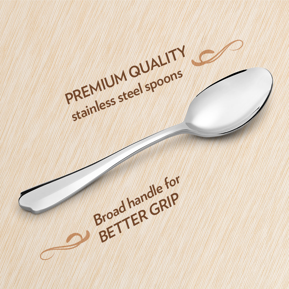 Borosil Eva Tea Spoon, Set of 6, 13.5cm