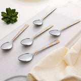 Borosil Gold Tea Spoon Set of 6, 14.3cm