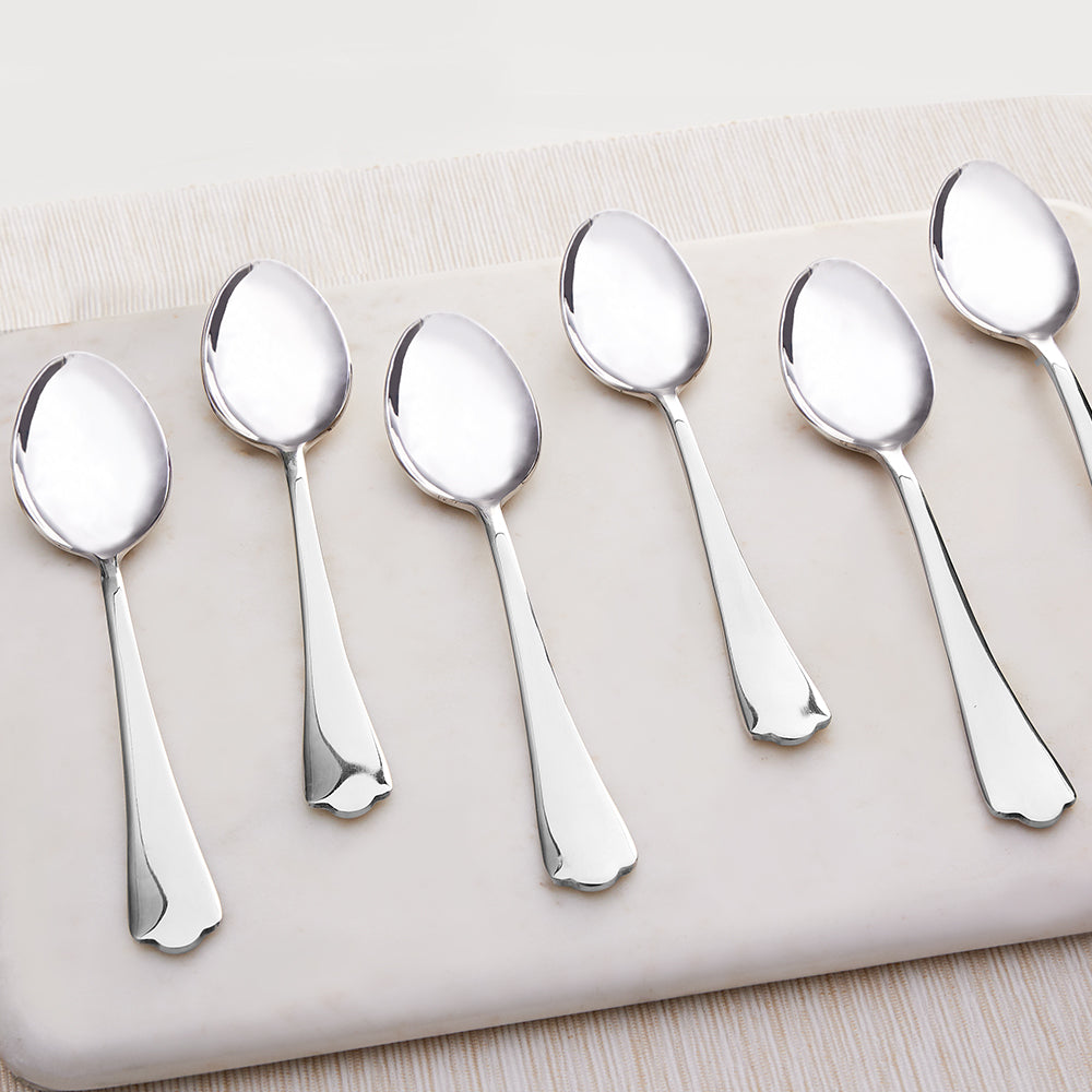 Borosil Eva Dessert Spoon, Set of 6, 16cm