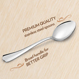 Borosil Eva Dessert Spoon, Set of 6, 16cm