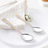 Borosil Gold Dessert Spoon, Set of 6, 16.5cm