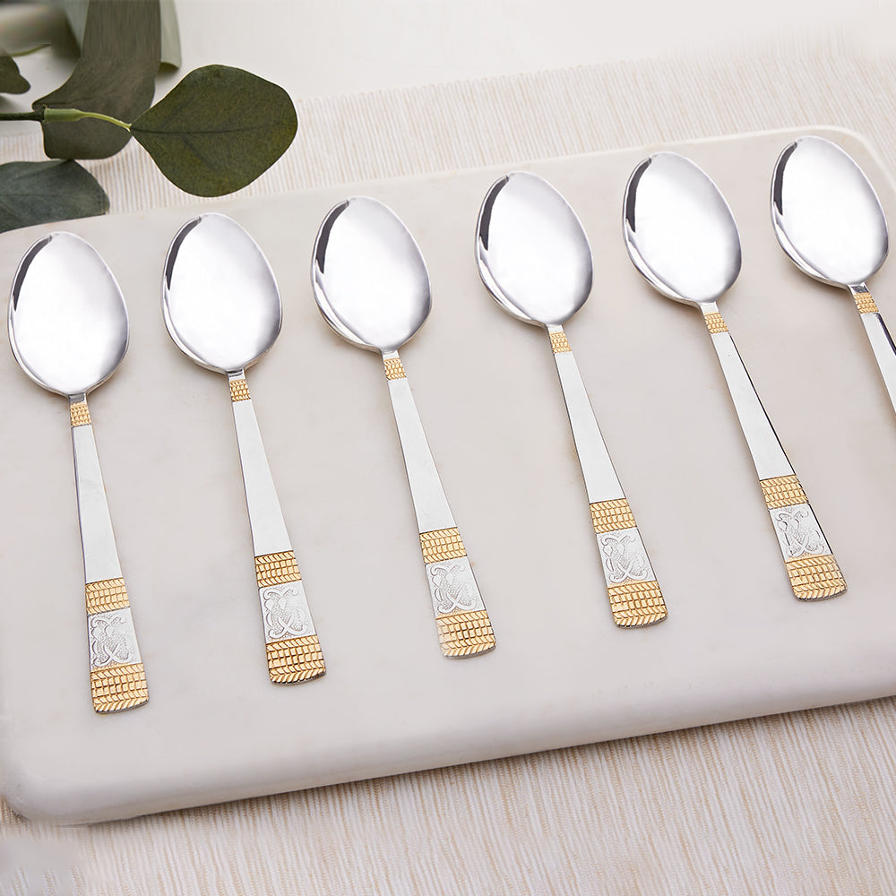 Borosil Venice Dessert Spoon, Set of 6, 16.5cm