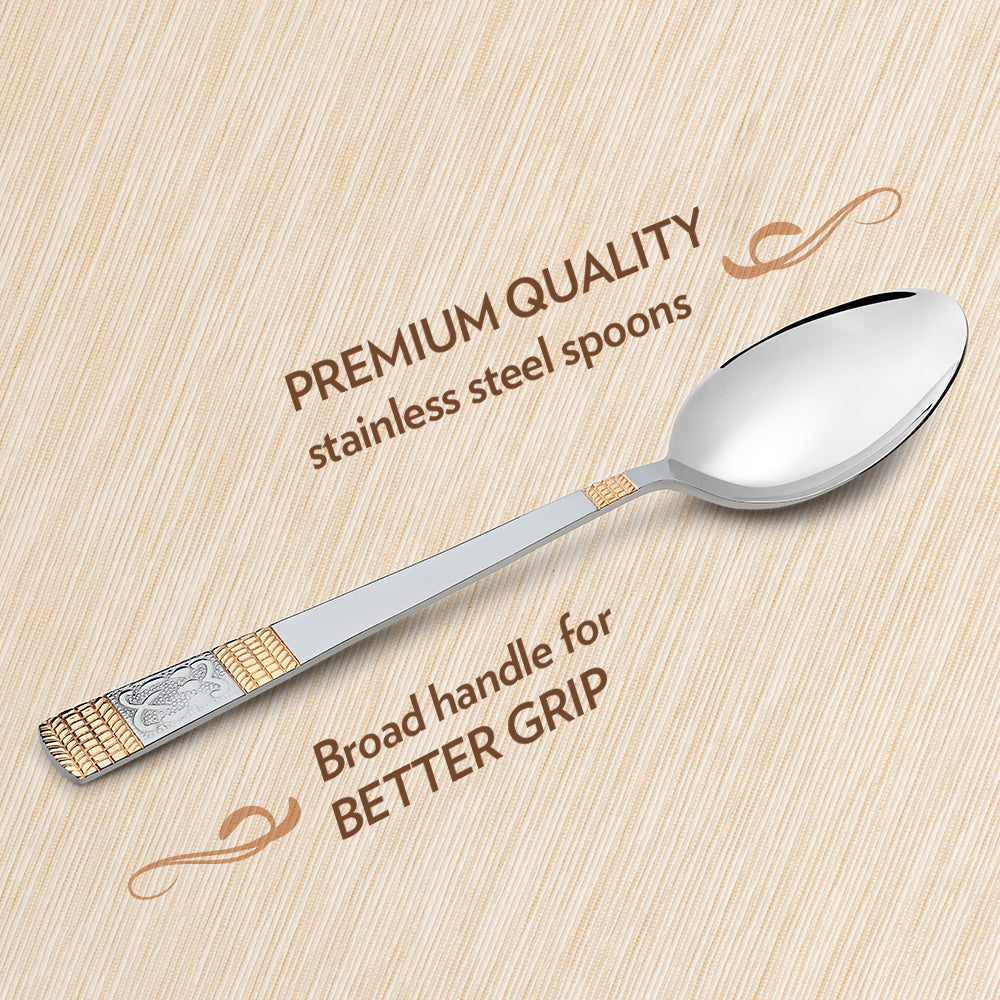 Borosil Venice Dessert Spoon, Set of 6, 16.5cm